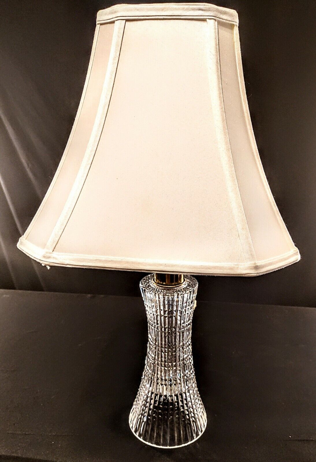 Genuine Waterford Lismore Diamond Fine Cut Crystal Table Lamp - Truly Brilliant!