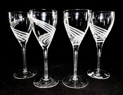 Lenox Windswept Wine Glasses - Brand New Old Stock