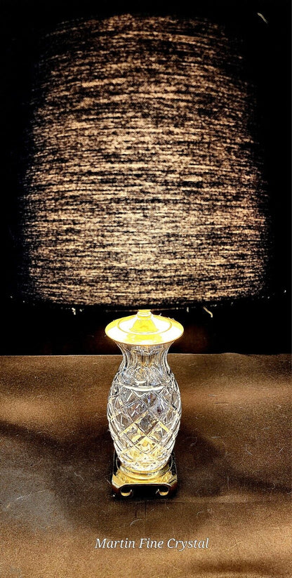 Waterford Hospitality Medium Sized Fine Cut Crystal Table Lamp