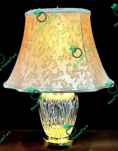 Waterford Ballylee Fine Cut Irish Crystal Table Lamp - 23" Crystal Circumference