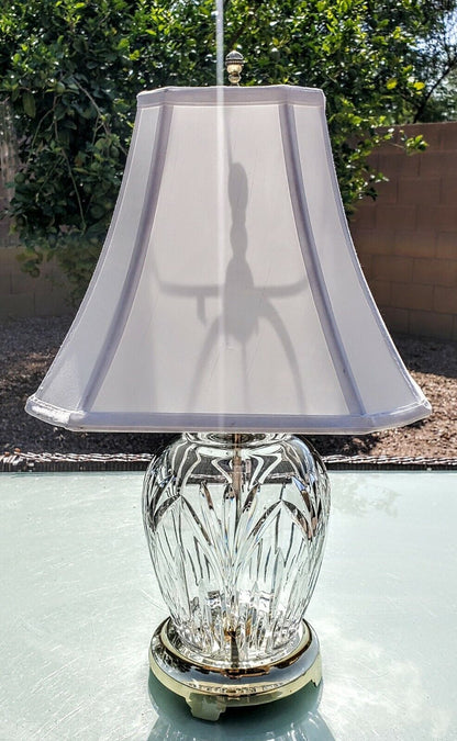 Waterford Ballylee Fine Cut Irish Crystal Table Lamp - 23" Crystal Circumference