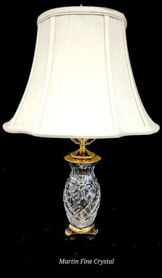 Waterford Hospitality Medium Sized Fine Cut Crystal Table Lamp