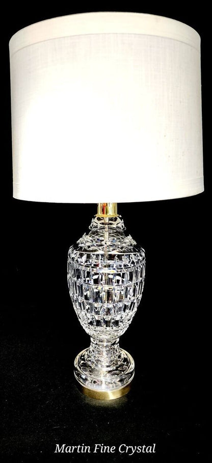 Waterford Urn Style Fine Cut Crystal Lamp - Absolutely Mint Condition!