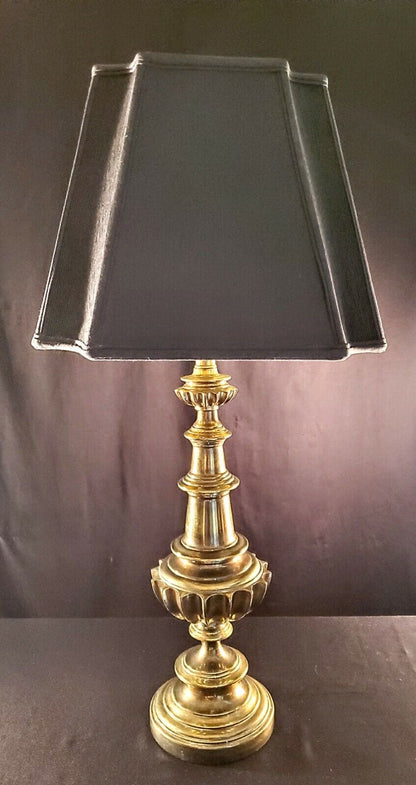 Stiffel "SAW TOOTH" Fine Solid Brass Table Lamp - Unique & Original