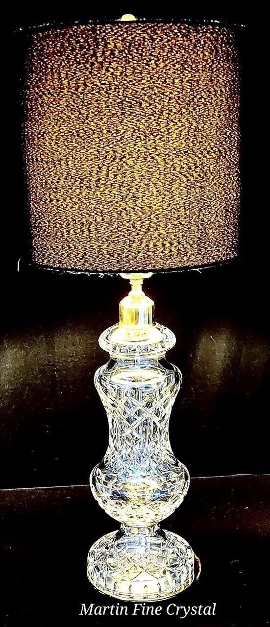 Waterford Archill Fine Cut Crystal Table Lamp - Absolutely Mint Condition!