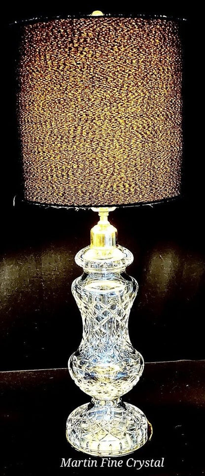 Waterford Archill Fine Cut Crystal Table Lamp - Absolutely Mint Condition!