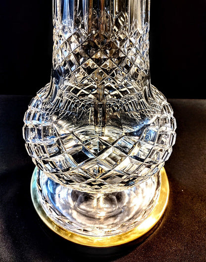 Waterford Antique 1950's Crystal Lamp - Largest Waterford Lamp Ever at 36 Inch!