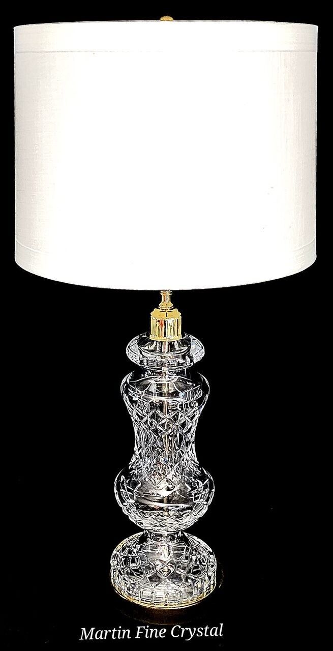 Waterford Archill Fine Cut Crystal Table Lamp - Absolutely Mint Condition!