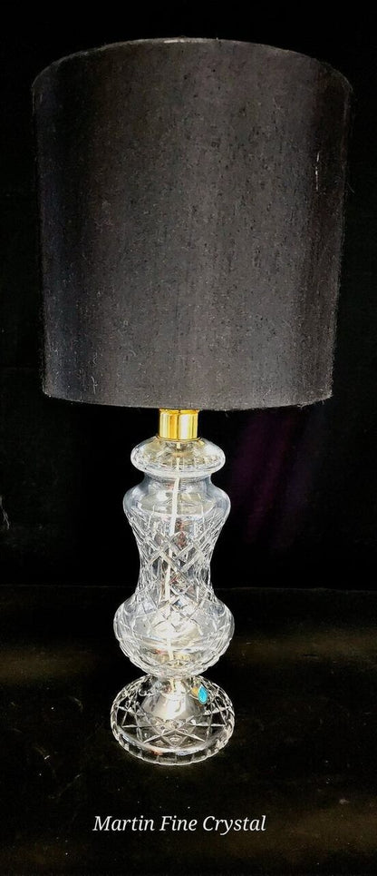 Waterford Archill Solid Crystal Table Lamp - Absolutely Mint Condition!