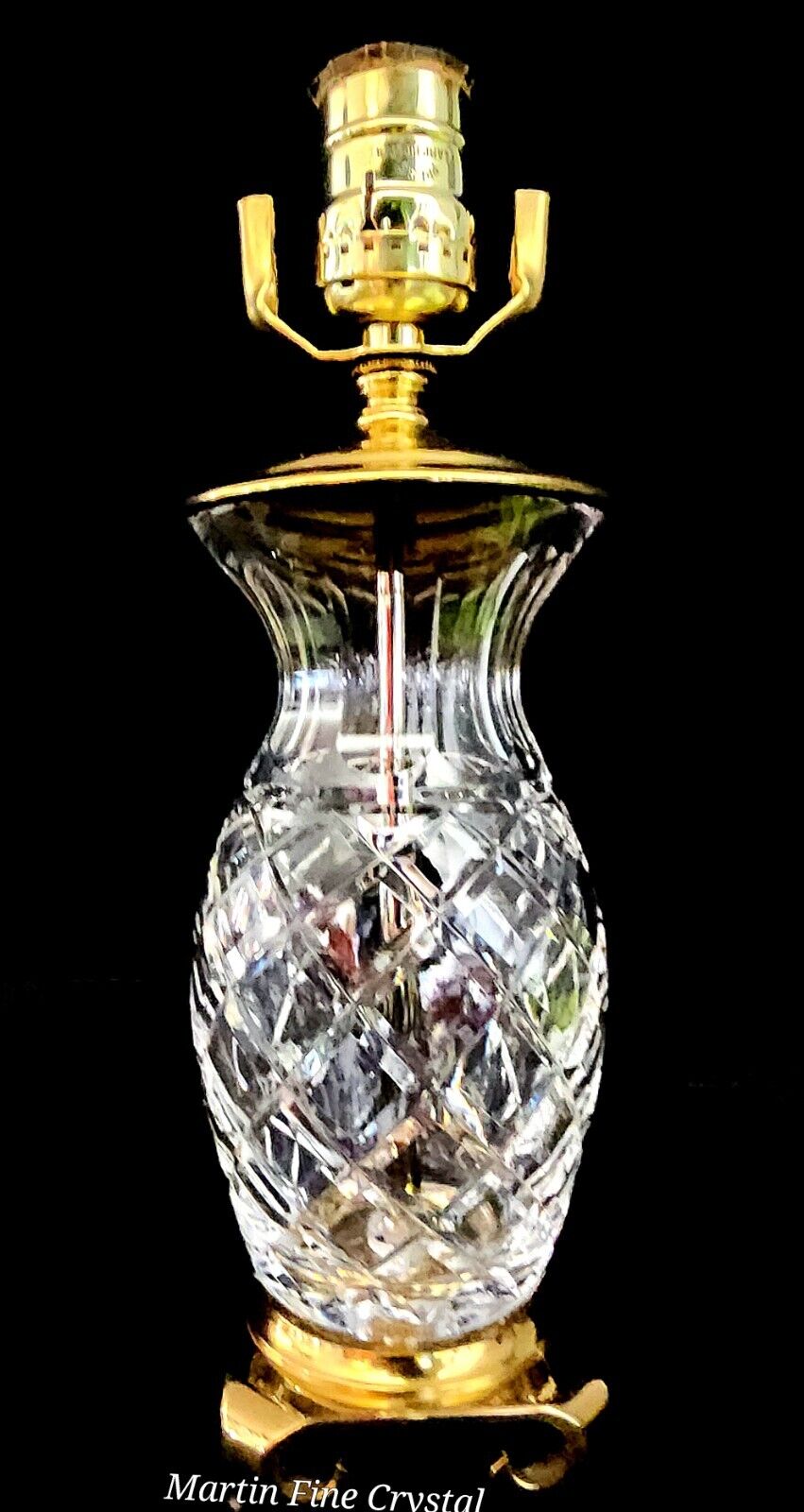 Waterford Hospitality Medium Sized Fine Cut Crystal Table Lamp