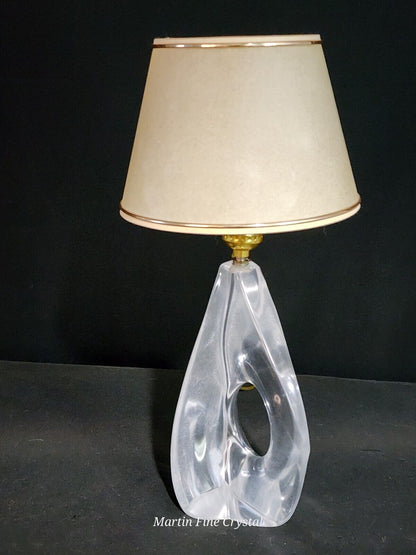 Daum French Crystal Lamp - 1950's Genuine Model 1 - Absolutely Mint Condition!