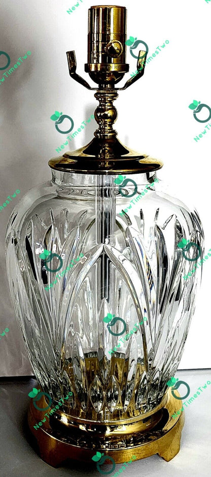 Waterford Ballylee Fine Cut Irish Crystal Table Lamp - 23" Crystal Circumference