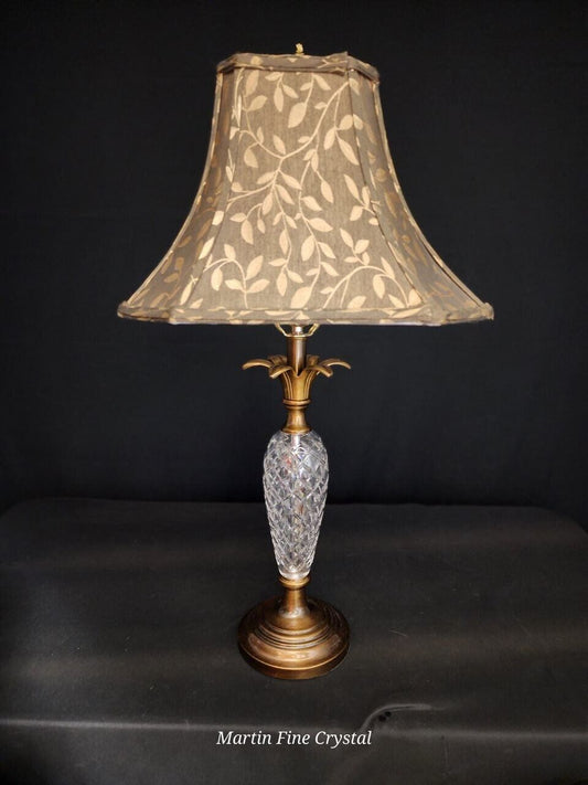 Waterford Hospitality Fine Hand Cut Crystal Medium Table Lamp - MINT!