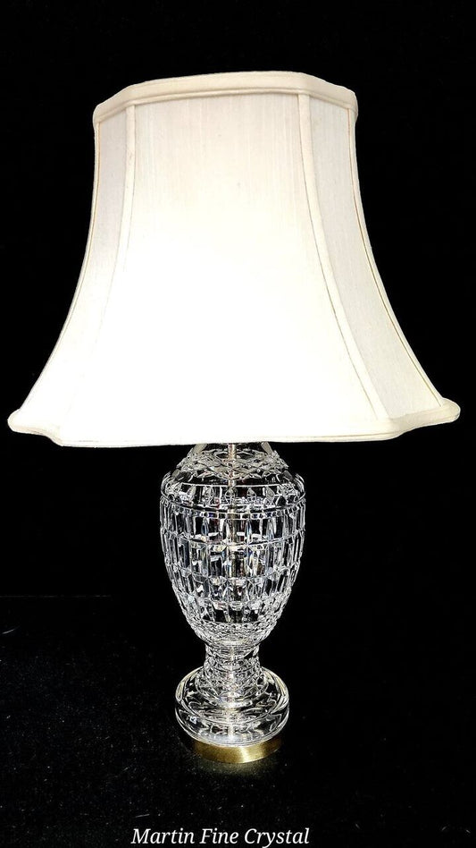 Waterford Urn Style Fine Cut Crystal Lamp - Absolutely Mint Condition!