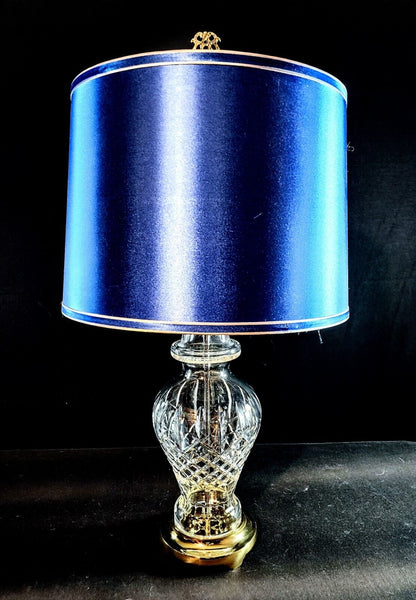 Waterford Araglin Fine Cut Irish Crystal Urn Style Table Lamp - Mint Condition!