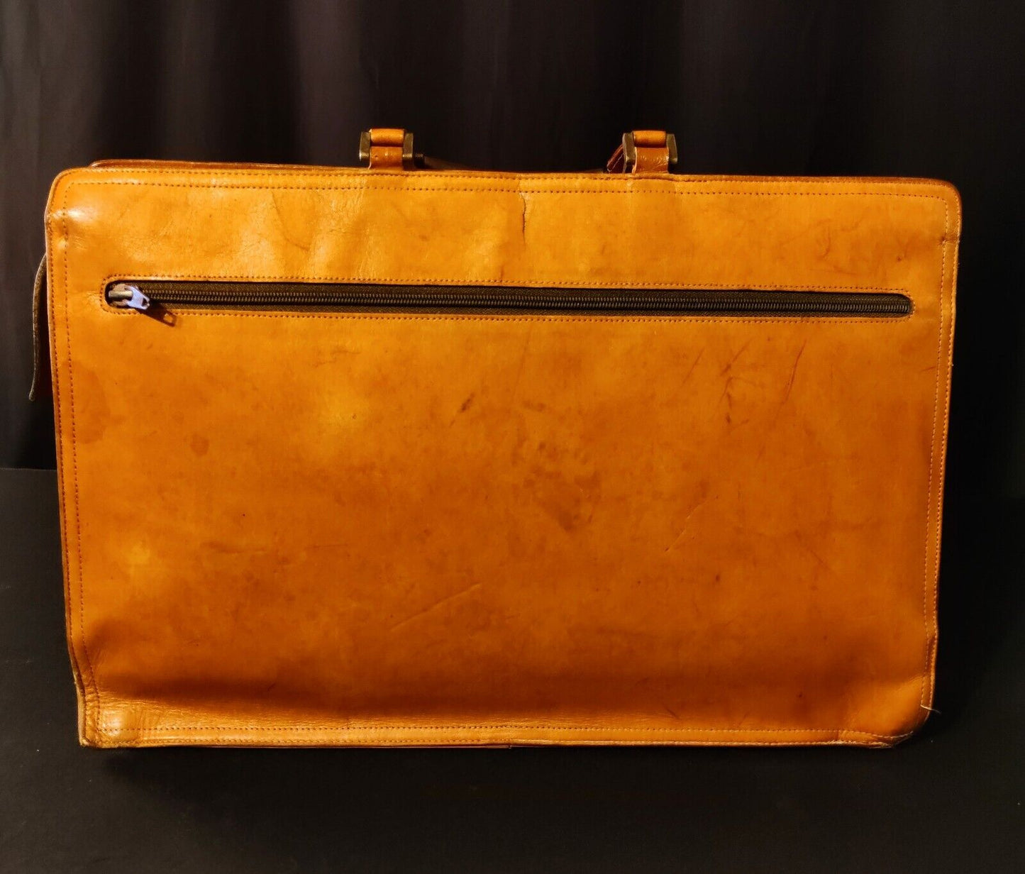 Hartmann by Sharif Vintage Belting Tan Leather Ataché Case With Original Key!