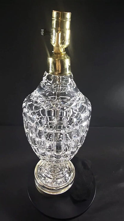 Waterford Urn Style Fine Cut Crystal Lamp - Absolutely Mint Condition!