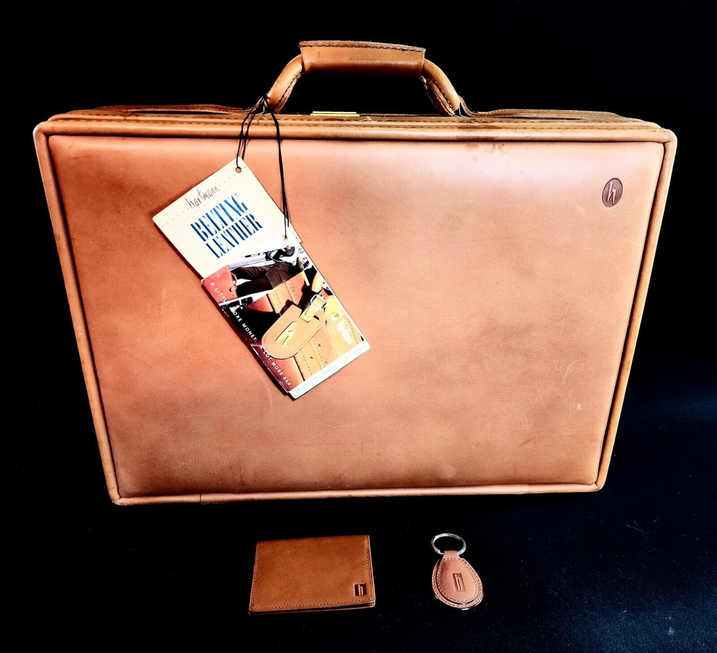 Hartmann Fine Belting Leather Briefcase Attaché Case - New Old Stock!!!