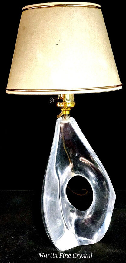 Daum French Crystal Lamp - 1950's Genuine Model 1 - Absolutely Mint Condition!