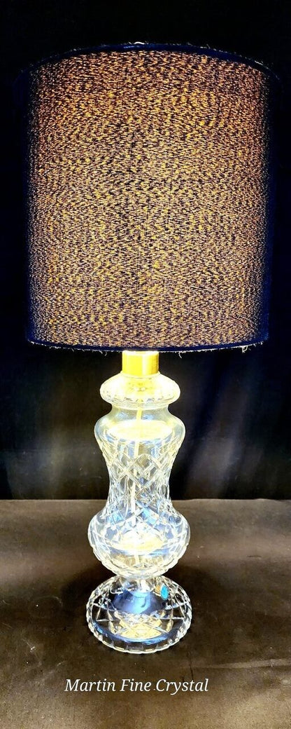 Waterford Archill Solid Crystal Table Lamp - Absolutely Mint Condition!