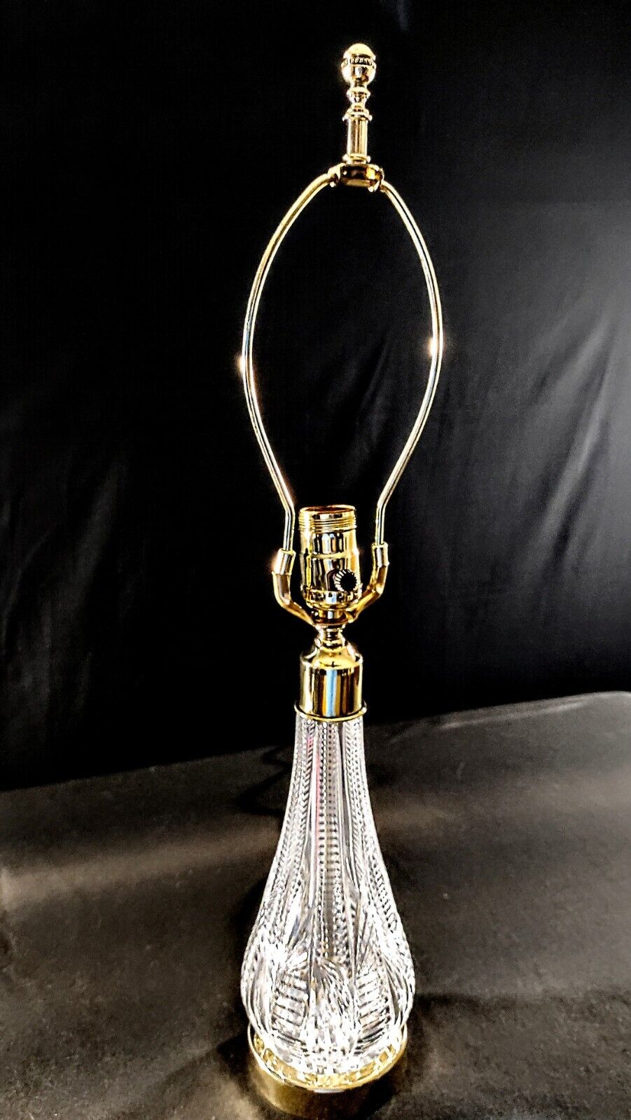 Waterford Crystal Lamp - Mouth Blown Hand Cut - One-of-a-kind No. 472-265 - Mint