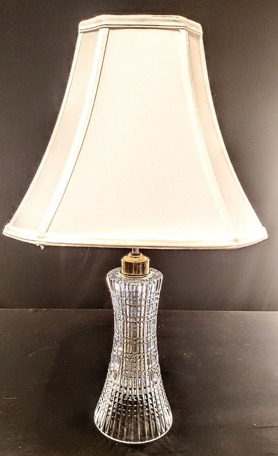 Genuine Waterford Lismore Diamond Fine Cut Crystal Table Lamp - Truly Brilliant!