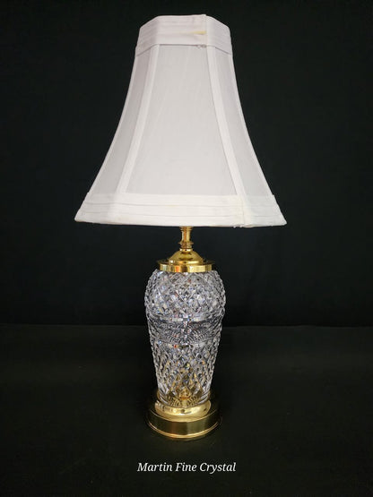 Waterford Medium Sized Diamond Patterned Table Lamp