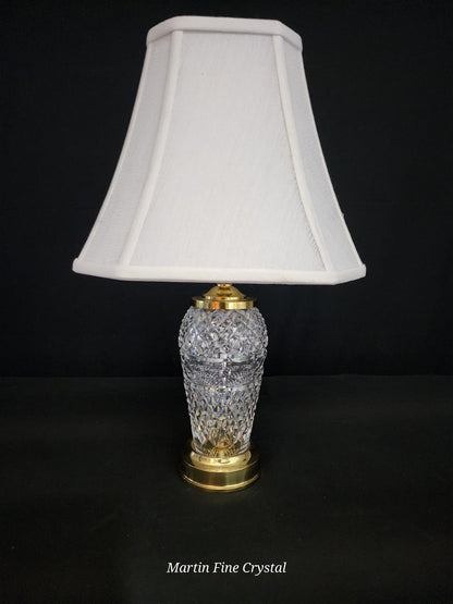 Waterford Medium Sized Diamond Patterned Table Lamp