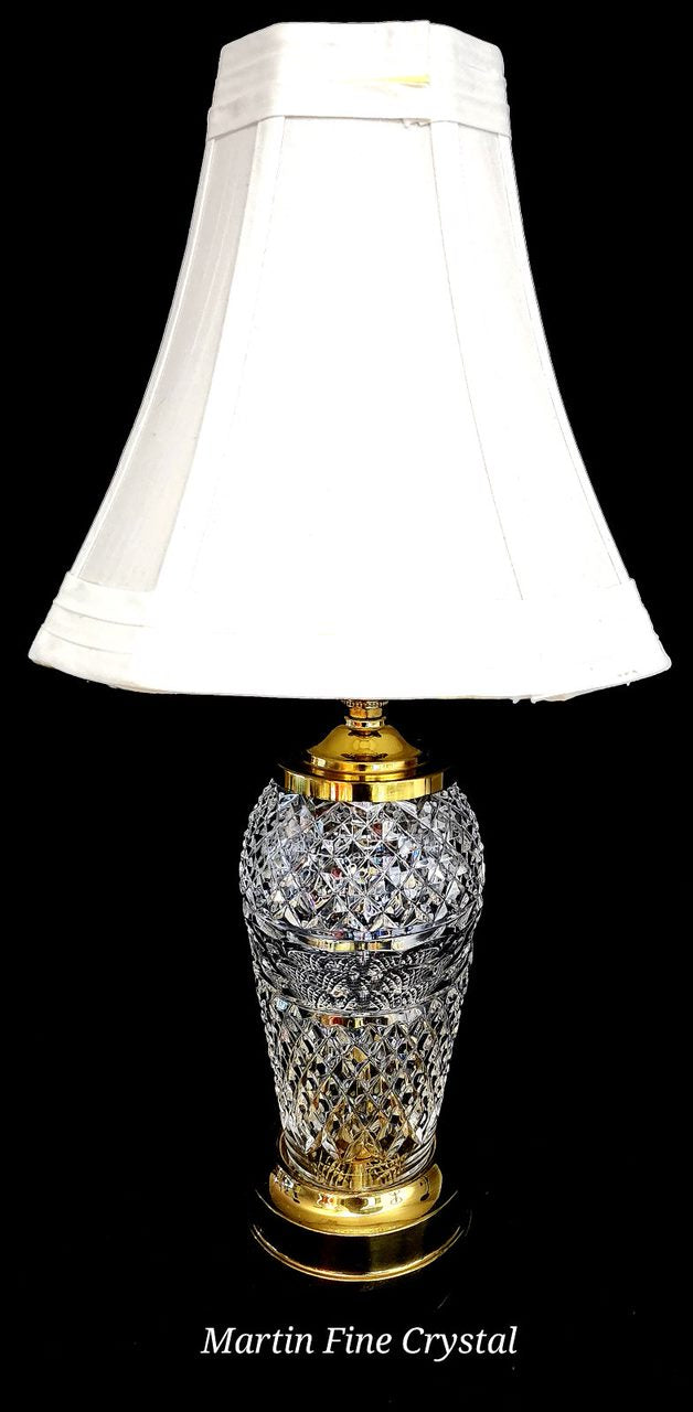 Waterford Medium Sized Diamond Patterned Table Lamp