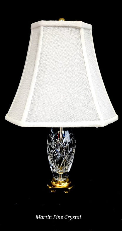 Waterford Small Sized Fine Cut Crystal Table Lamp - Mint Condition