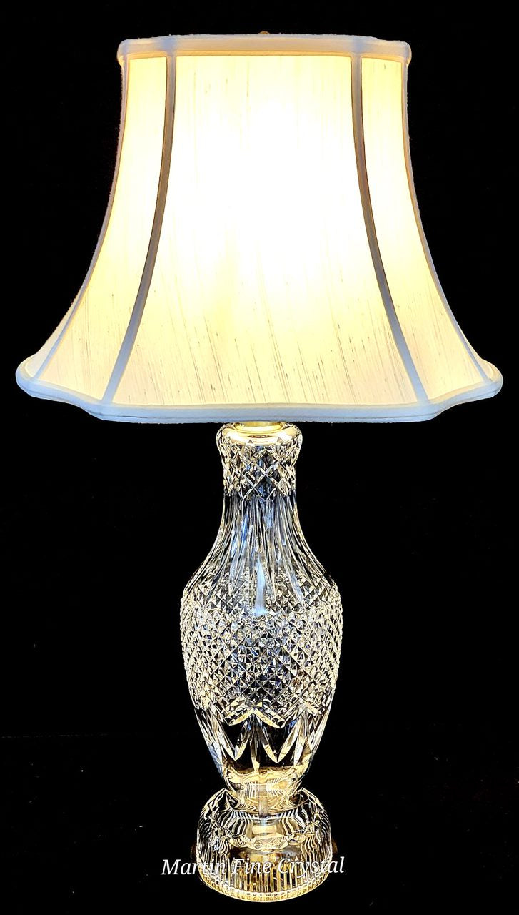 Waterford Model #7820 Hand Blown & Cut Fine Cut Crystal Lamp - New!